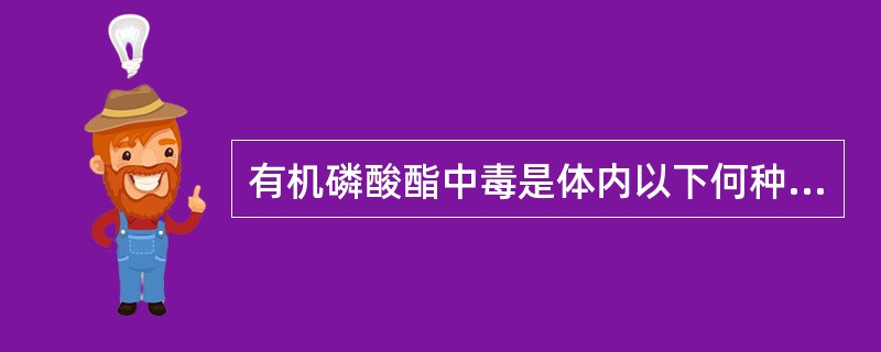 有机磷酸酯中毒是体内以下何种物质增多所致（）