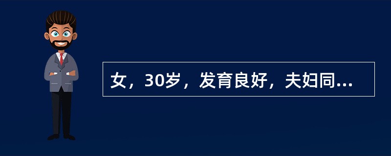 女，30岁，发育良好，夫妇同居，婚后3年未孕。女子基础体温双相，内膜活检见分泌期图像，输卵管通畅试验示通畅；男子精液常规示正常。进一步应选适当日期做的试验是（）