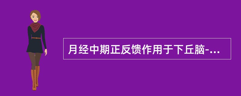 月经中期正反馈作用于下丘脑--垂体系统的激素为（）