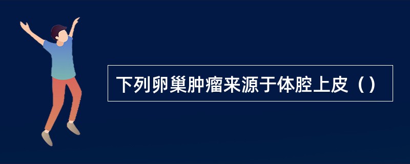下列卵巢肿瘤来源于体腔上皮（）