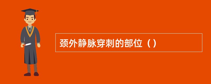 颈外静脉穿刺的部位（）
