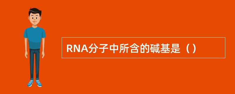 RNA分子中所含的碱基是（）