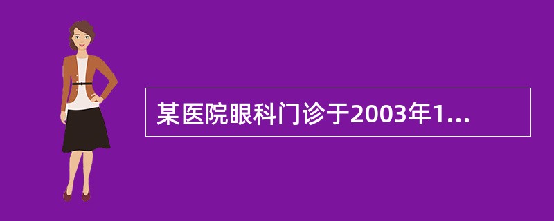 某医院眼科门诊于2003年10月共诊治3000例患者，老年性白内障90例，占其中的3.00％，以下说法正确的是（）