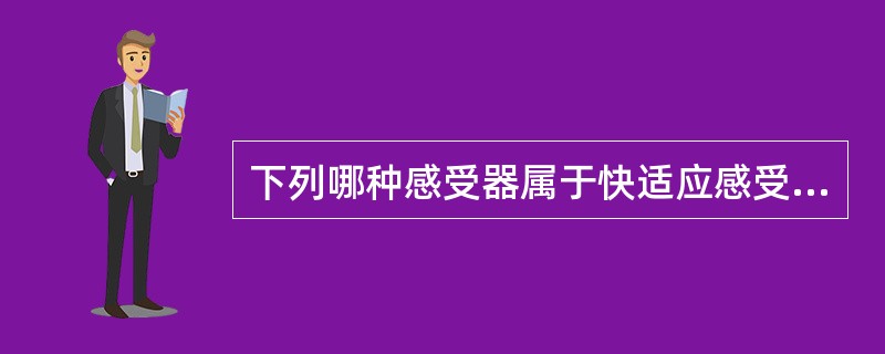 下列哪种感受器属于快适应感受器（）