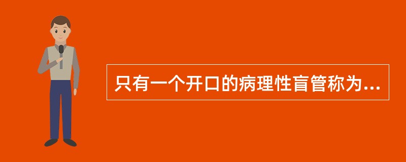 只有一个开口的病理性盲管称为（）