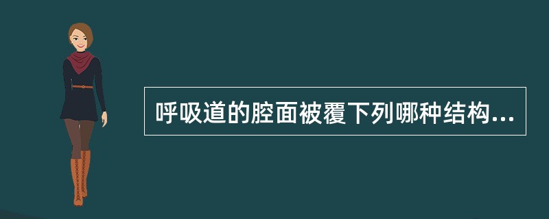 呼吸道的腔面被覆下列哪种结构？（）