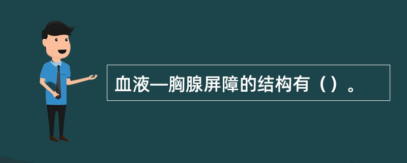 血液—胸腺屏障的结构有（）。