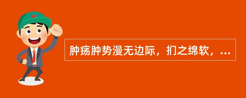 肿疡肿势漫无边际，扪之绵软，或有捻发感，多为（）