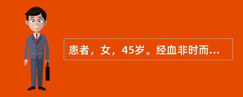 患者，女，45岁。经血非时而下，量多势急，色红质稠，头晕耳鸣，腰膝酸软，心烦潮热，舌红少苔，脉细数。证属（）