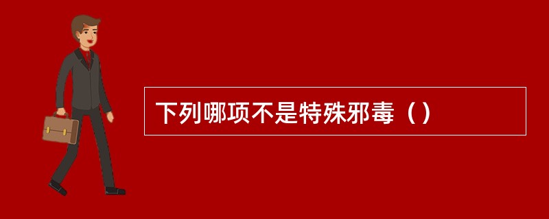 下列哪项不是特殊邪毒（）