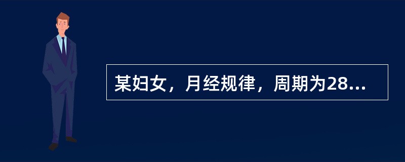 某妇女，月经规律，周期为28天，经期5天，现月经干净2天，目前处于（）