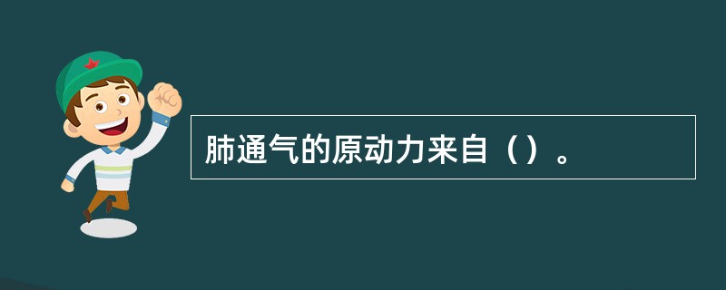 肺通气的原动力来自（）。