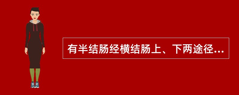 有半结肠经横结肠上、下两途径切除术符合恶性肿瘤手术切除原则。（）