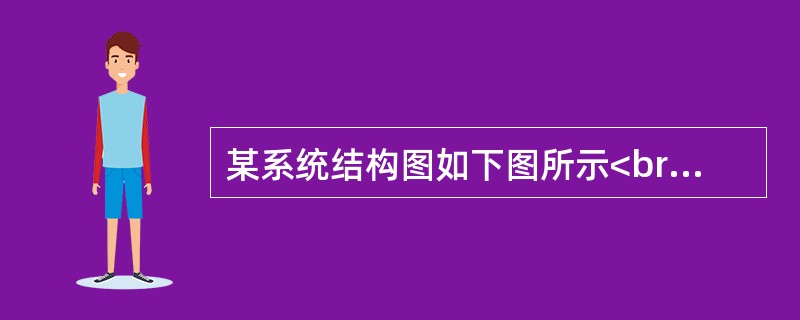 某系统结构图如下图所示<br /><img border="0" style="width: 301px; height: 122px;" s