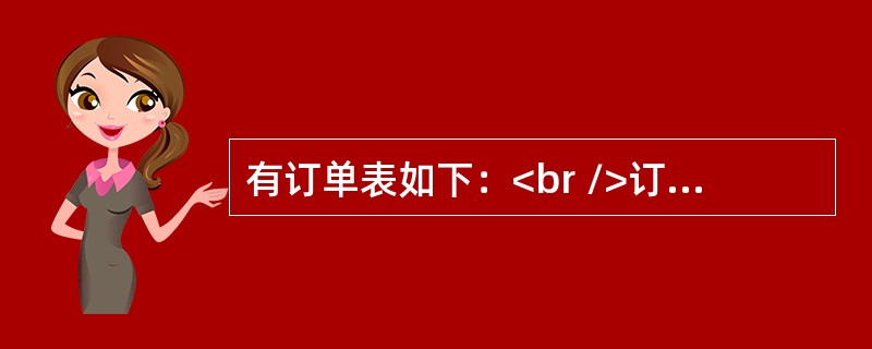 有订单表如下：<br />订单（订单号（C，4），客户号（C，4），职员号（C，3），签订日期（D），金额（N，6，2））<br />查询所有2002年6月签订的订单，正确的S