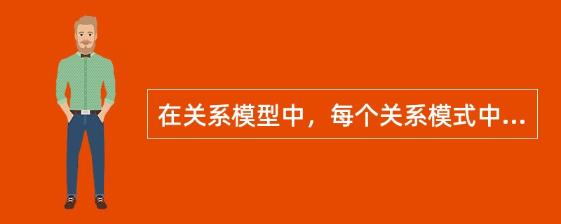 在关系模型中，每个关系模式中的关键字（　　）。