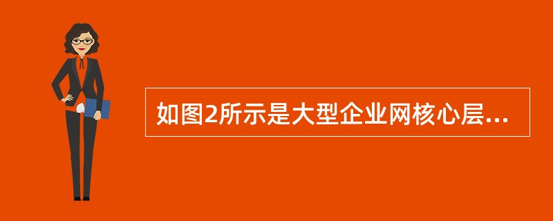 如图2所示是大型企业网核心层设计的两种方案，关于两种方案技术特点的描述中，错误的是（　　）。<br /><img border="0" style="w