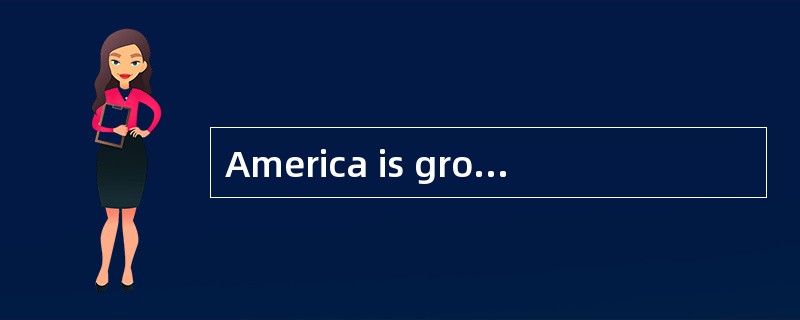 America is growing older. Fifty years ago, only 4 out of every 100 people in the United States were