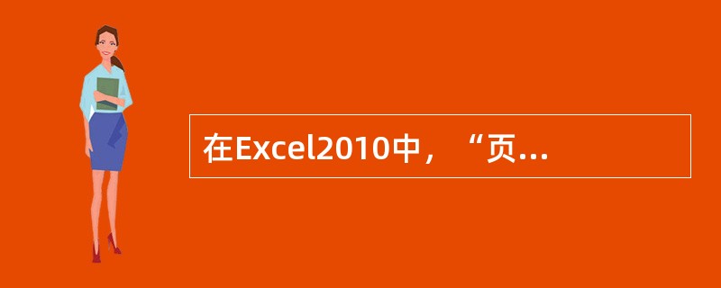 在Excel2010中，“页眉/页脚”的设置属于____。