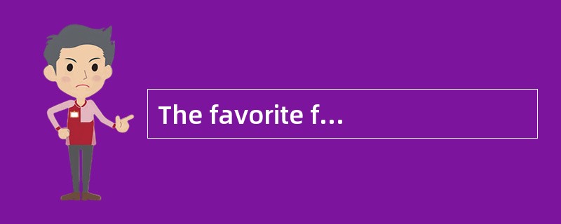 The favorite food in the United States is hamburger. The favorite place to buy a hamburger is a fast