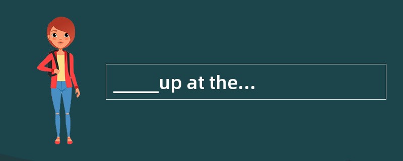 _____up at theclock on the wall, the secretary found it was already midnight.