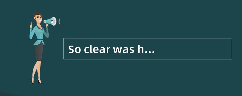 So clear was his _____of the case that others had no more to say.