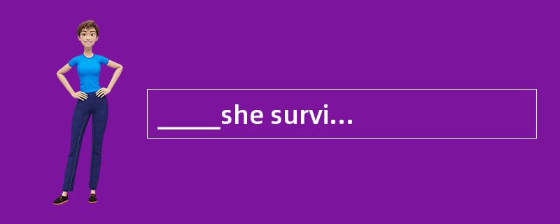 _____she survived the accident is miracle.