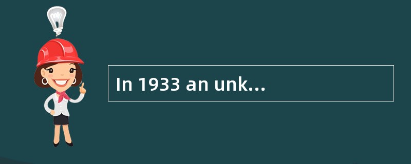 In 1933 an unknown American called Clarence Nash went t