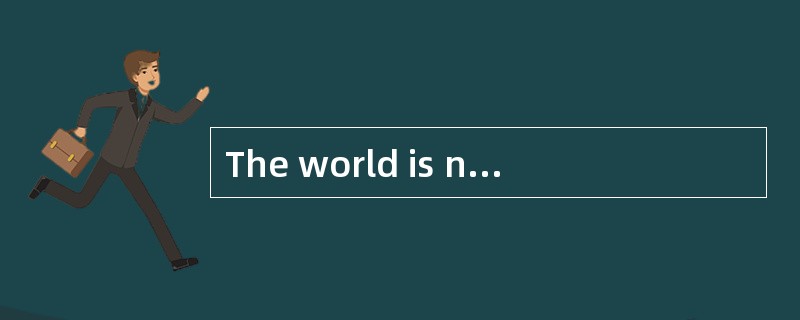 The world is not only hungry; it is also thirsty for water. This may seem strange to you, since near