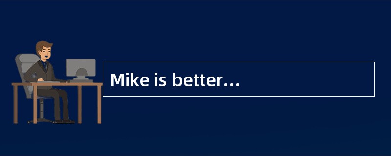 Mike is better than Peter ____ swimming．