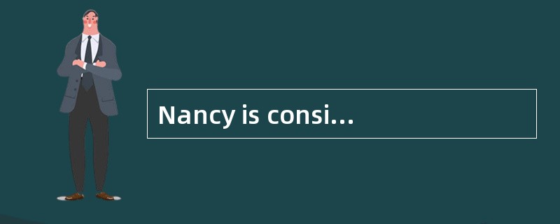 Nancy is considered to be ________ the other students in her class.