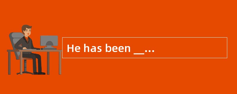 He has been ______ for nearly three weeks after the death of his dear pet.