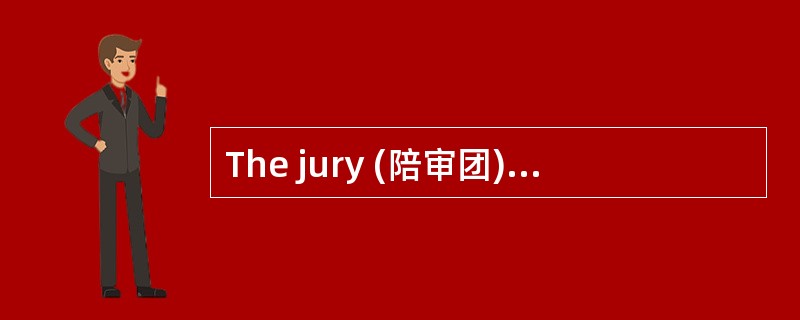 The jury (陪审团) was composed of eight white people and four black people