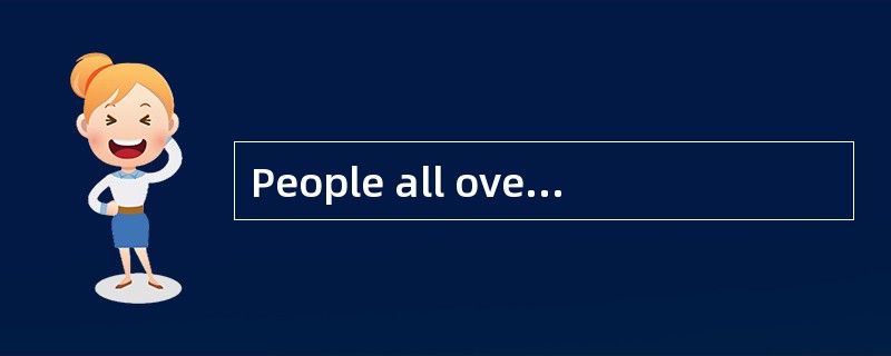 People all over the world are trying to help the people in the quake-stricken areas.