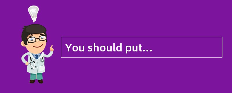 You should put part of your salary in the bank each month.