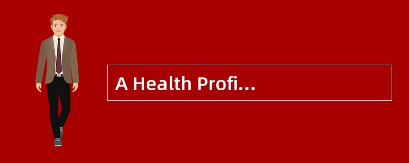 A Health Profile<o:p></o:p></p><p class="MsoNormal ">A health prof