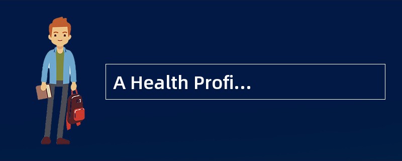 A Health Profile<o:p></o:p></p><p class="MsoNormal ">A health prof