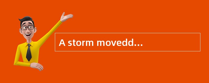 A storm moveddirectly over the island,[demolishing] buildings and flooding streets.