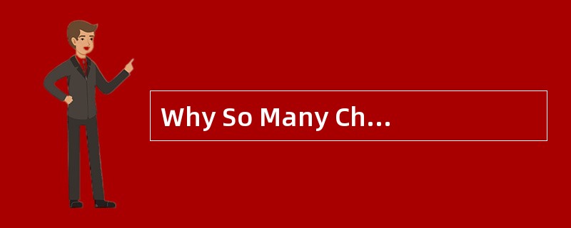 Why So Many Children<o:p></o:p></p><p class="MsoNormal ">In many o