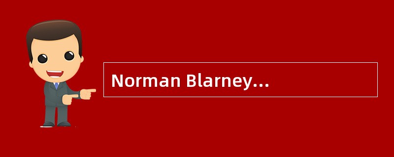 Norman Blarney isan artist of deep [convictions].