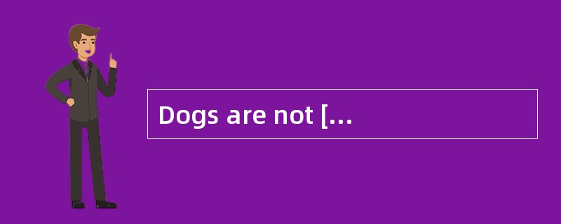 Dogs are not [permitted]into the office.