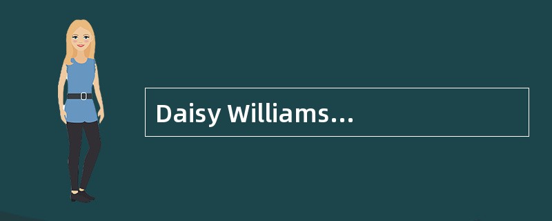 Daisy Williamsadmits genes play some role in the way she looks,but believes diet is animportant fact