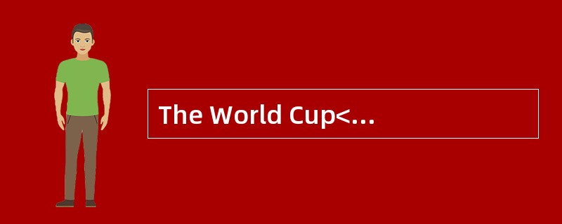 The World Cup<o:p></o:p></p><p class="MsoNormal ">This summer'
