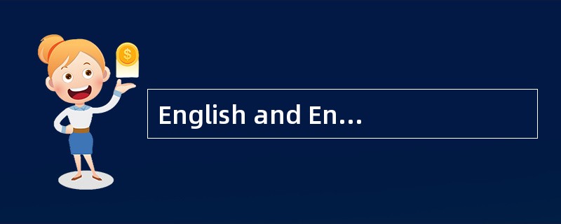 English and EnglishCommunity<o:p></o:p></p><p class="MsoNormal ">