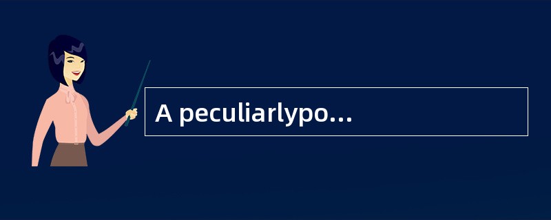 A peculiarlypointed chin is his most memorable facial [characteristic].