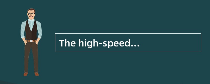 The high-speedtrains can have a major [impact] on our lives.