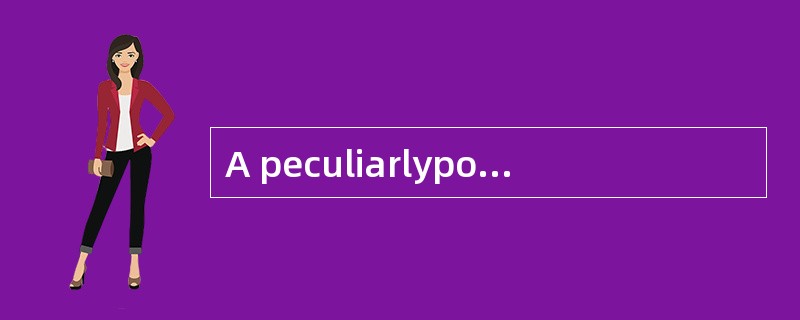 A peculiarlypointed chin is his most memorable facial [characteristic.]