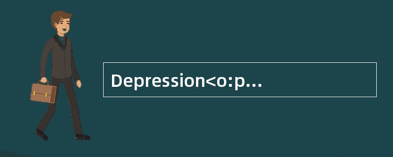 Depression<o:p></o:p></p><p class="MsoNormal ">Although the stigma