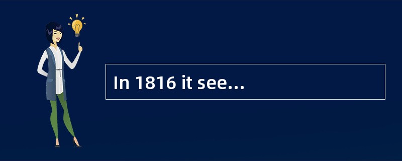 In 1816 it seemed [inevitable]that Southern states would break away from the Union.