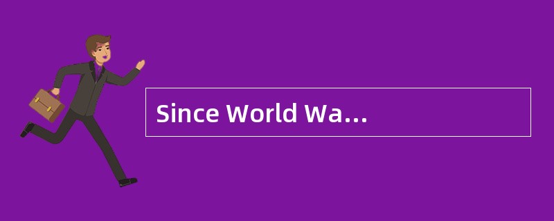 Since World War II, considerable advances have been made in the area of health-care services. These